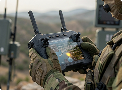 Ground control system handheld use